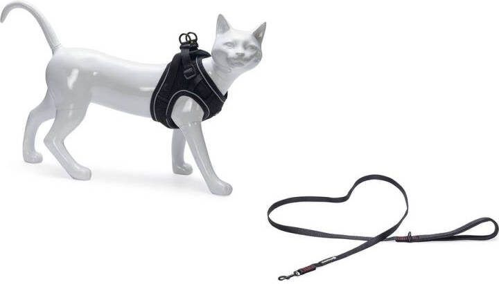 Beeztees Parinca Kattentuigje Zwart Nylon 42-31 cm