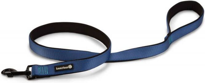 Beeztees Premium Parinca Hondenriem Blauw Nylon 120 CM X 25 MM