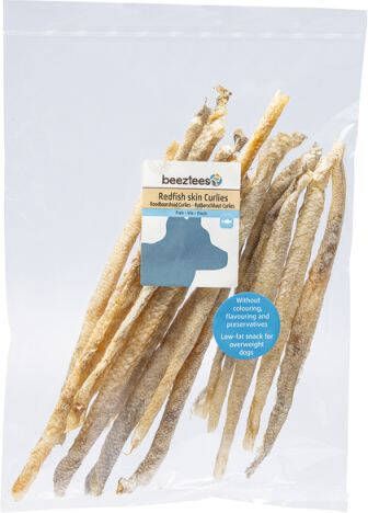 Beeztees Roodbaarshuid Hondensnack Vis 100 gram