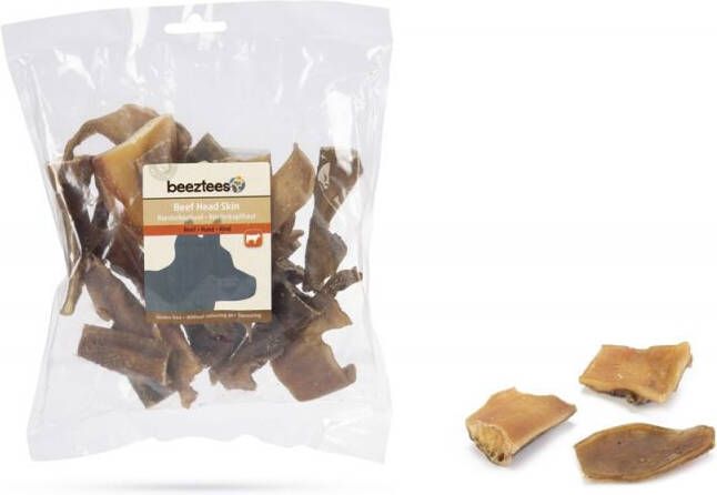 Beeztees Runderkophuidstukjes Hondensnack 250 gram