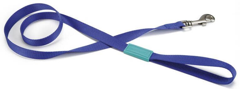 Beeztees Uni Hondenriem Blauw Nylon 1 20 meter 20 mm