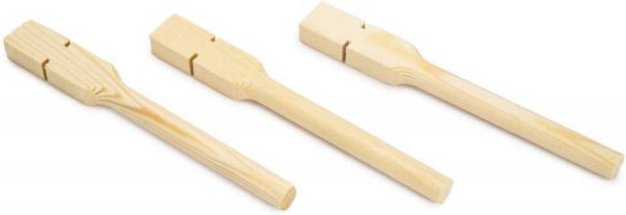 Beeztees Zitstok hout 17cm 3 stuks zitstok Bruin 25x8x1 5