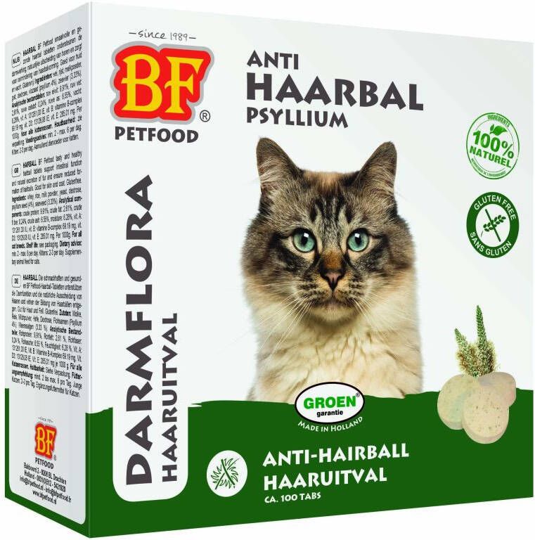 Biofood Anti haarbal verzorging Kattensnacks Naturel 100 stuks