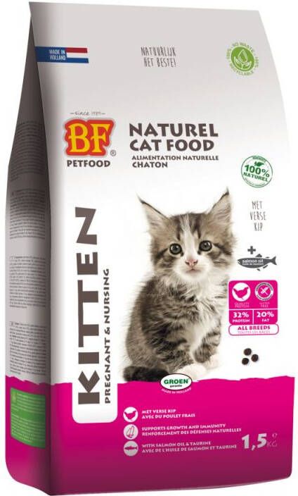 Biofood Kitten Pregnant & Nursing Kattenvoer Kip Zalm 1 5 kg