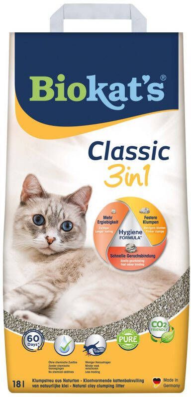 BioKat's Classic 3in1 Kattenbakvulling 18 L