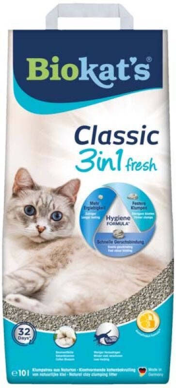 BioKat's Classic Fresh Kattenbakvulling Cotton Blossom Grof 10 L