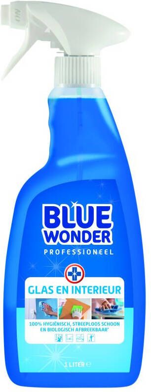 Coppens Blue Wonder professioneel glas en interieur-reiniger spray