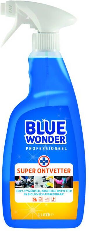 Blue Wonder Ontvetter Reinigingsmiddel