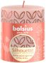 Bolsius Rustiek printed stompkaars 80 68 Misty Pink Silhouette - Thumbnail 2