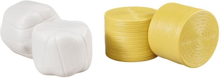 Bruder 2345 4 Round Hay Bales 2 Pcs. Sorted Black Ockery - Foto 3