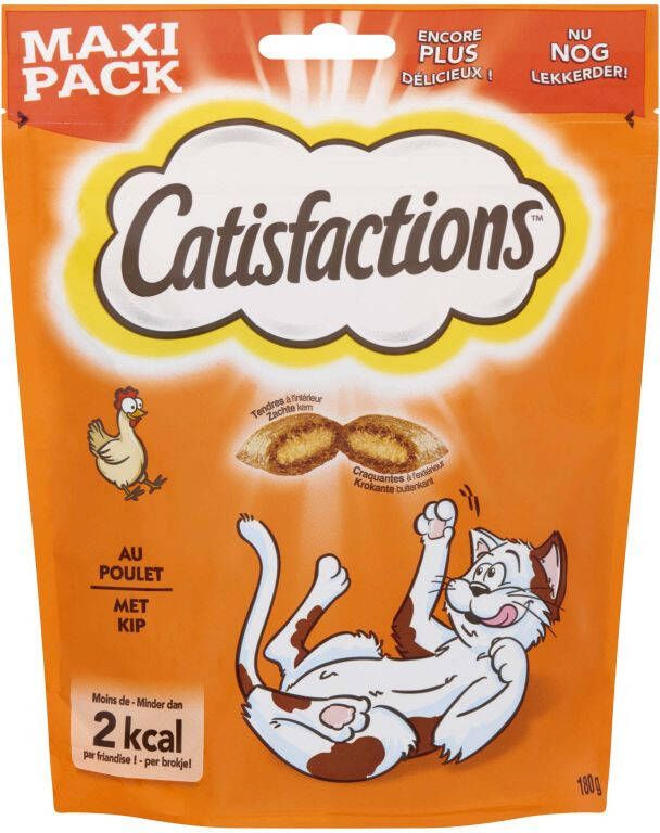 Catisfaction Kattensnacks Kip 180 gram