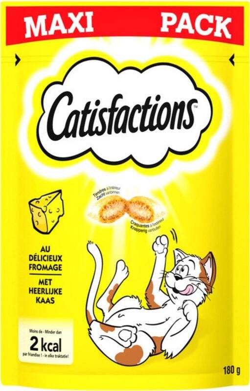 Catisfaction Met Heerlijke Kaas Kattensnack Kaas 180 gram