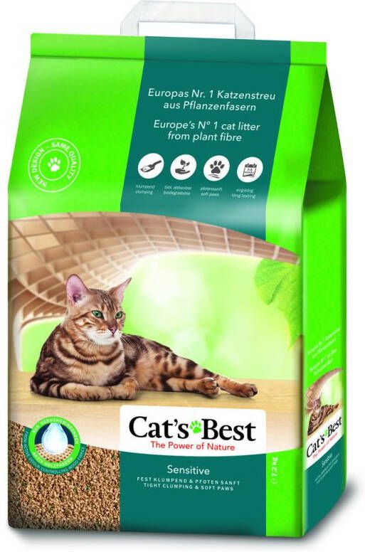 Cats Best Sensitive Kattenbakvulling Heel fijn 20 L