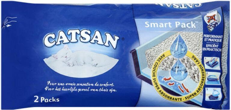 Catsan Hygiene Plus Kattenbakvulling Smartpack 2 X 4 Liter
