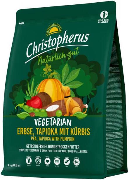 Christopherus Vegetarian Hondenvoer Groente 4 kg