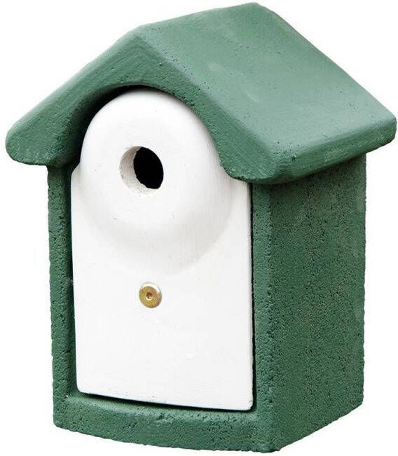 CJ Wildlife Houtbeton Nestkast Pimpelmees Groen 19x17x25 cm ∅28 mm