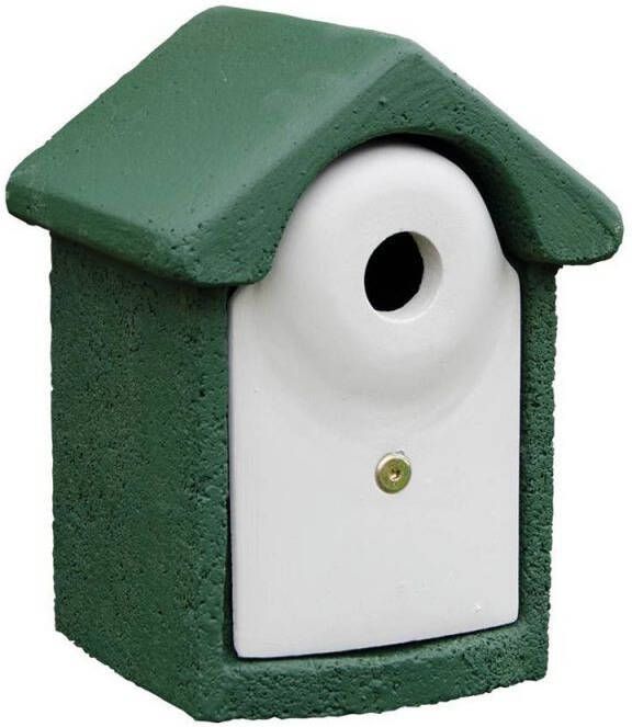 CJ Wildlife Houtbeton Nestkast Koolmees Groen 25x19x18 cm ∅32 mm