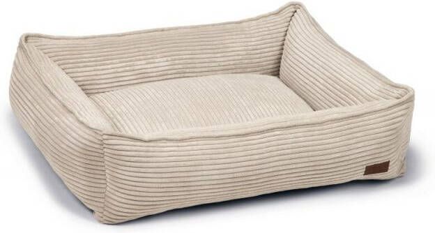 DbL Designed by Lotte Ribbed Hondenmand Lichtgrijs 80 x 70 x 22 cm Middel