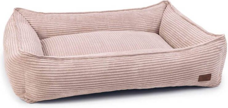 DbL Designed by Lotte Ribbed Hondenmand Roze 95x80x23cm Groot