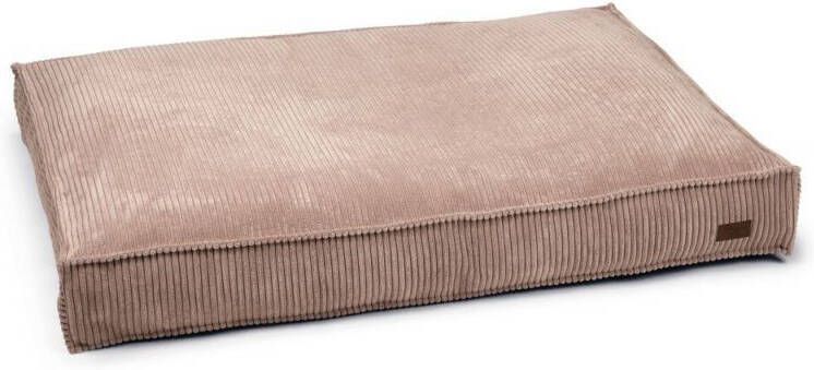 DbL Designed by Lotte Ribbed Hondenkussen Roze 120 x 80 x 15 cm Groot