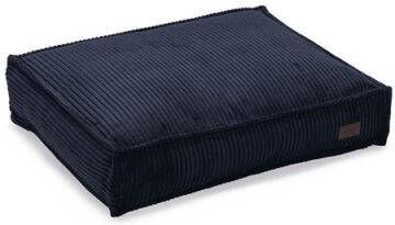DbL Designed by Lotte Ribbed Hondenkussen Antraciet 70x55x15cm Klein