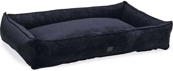 DbL Designed by Lotte Ribbed Hondenmand Antraciet 120x80x23cm Extra groot