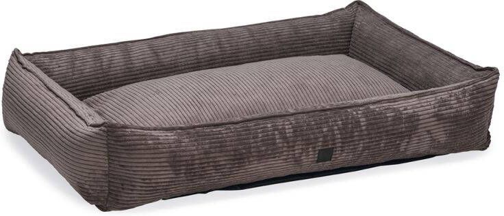 DbL Designed by Lotte Ribbed Hondenmand Bruin 120x80x23cm Extra groot