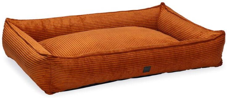 DbL Designed by Lotte Ribbed Hondenmand Terracotta 120x80x23cm Extra groot