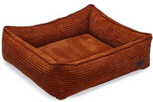 DbL Designed by Lotte Ribbed Hondenmand Terracotta 65x60x20cm Klein