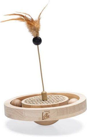 Designed by Lotte kattenspeelgoed Winni hout bruin (22x22x30 cm)