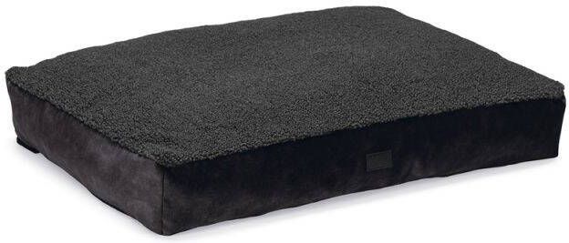 DbL Designed by Lotte  Yndis Hondenkussen Bouclé Antraciet 100x70x15 cm Groot