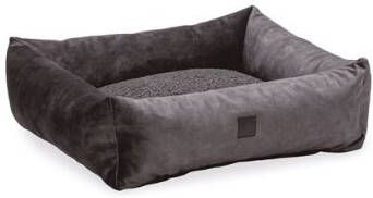 DbL Designed by Lotte  Yndis Hondenmand Bouclé Antraciet 65x60x20 cm Klein