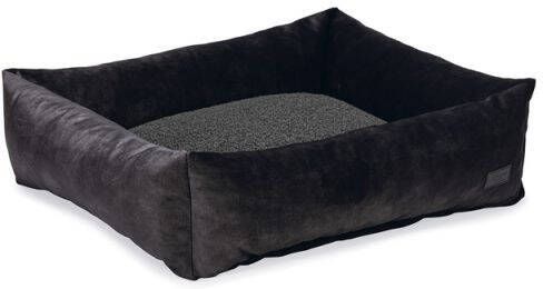 DbL Designed by Lotte  Yndis Hondenmand Bouclé Antraciet 80x70x22 cm Middel