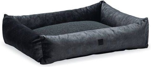 DbL Designed by Lotte  Yndis Hondenmand Bouclé Antraciet 95x80x25 cm Groot