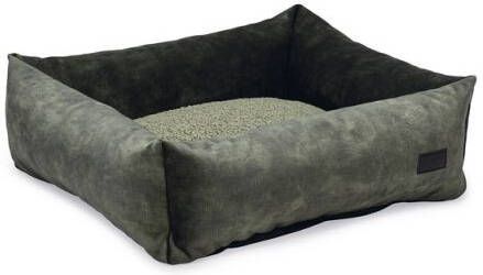 DbL Designed by Lotte  Yndis Hondenmand Bouclé Groen 65x60x20 cm Klein