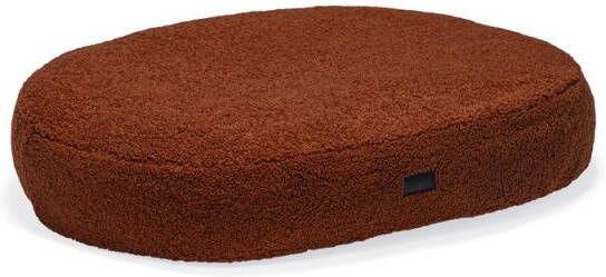DbL Designed by Lotte Yndis Hondenkussen Bouclé Ovaal Terracotta 100x70x15 cm Groot