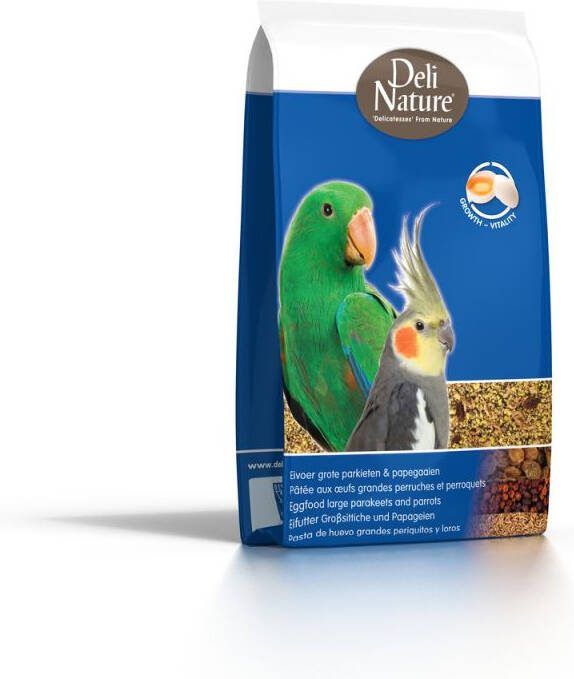 Deli Nature Eivoer grote parkiet en papegaai Vogelvoer Aanvullend voer 10 kg