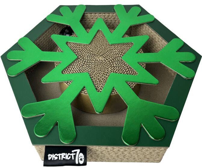 District 70 Snow Flake Krabspeelgoed Groen 29x33x6 cm