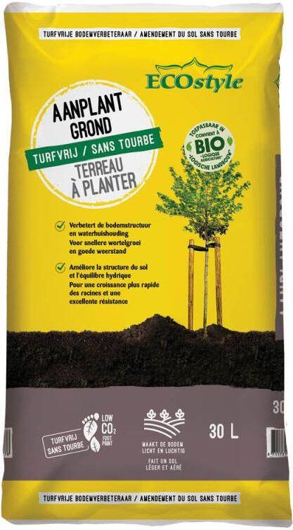 Ecostyle Aanplant Grond Potgrond Voor Snellere Wortelgroei 30l