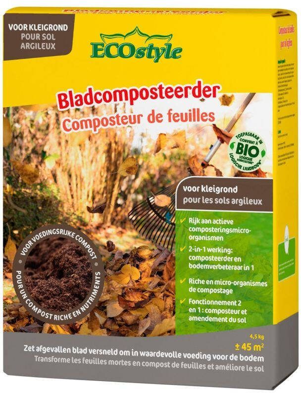 ECOstyle Bladcomposteerder Kleigrond Bodemverbeteraar 45 m² 4 5 kg