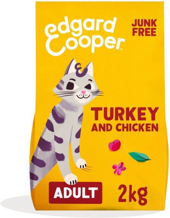 Edgard & Cooper Brokjes Kattenvoer Kalkoen Kip 2 kg