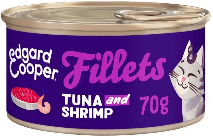 Edgard & Cooper Filets Kattenvoer Tonijn Scampi 70 gram