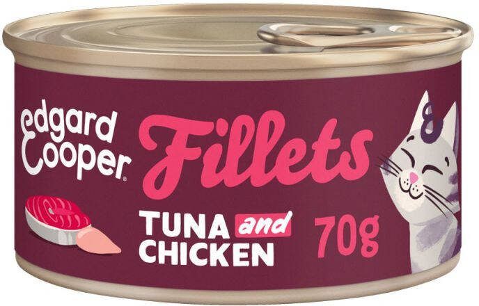 Edgard & Cooper Filets Kattenvoer Tonijn Kip 70 gram