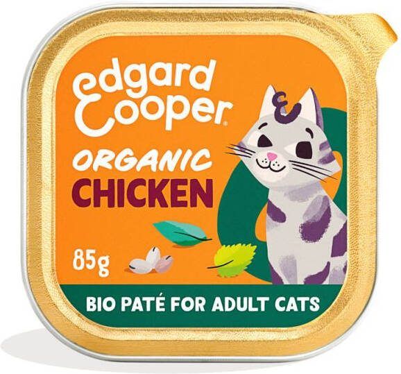 Edgard & Cooper Paté Organisch Kattenvoer Kip 85 gram