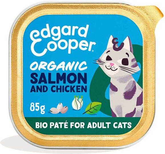 Edgard & Cooper Paté Organisch Kattenvoer Zalm 85 gram