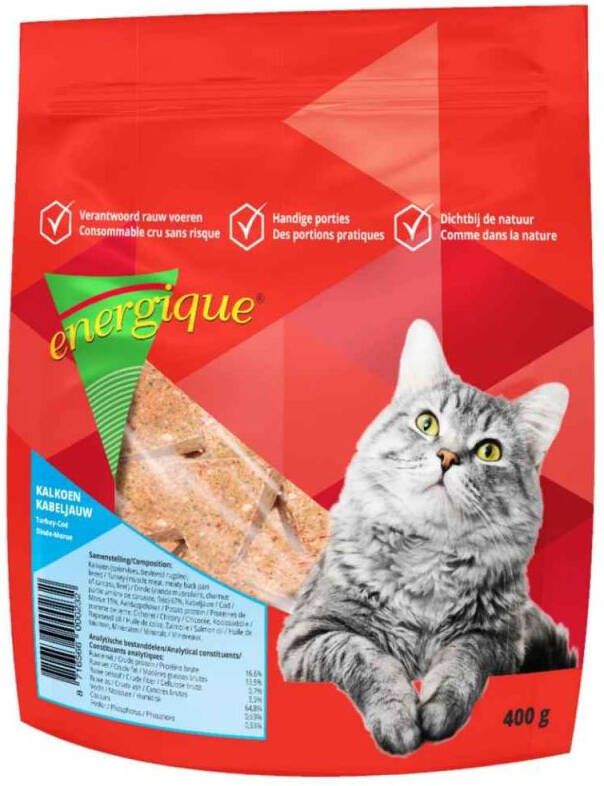 Energique Kattenvoer Kalkoen 400 gram