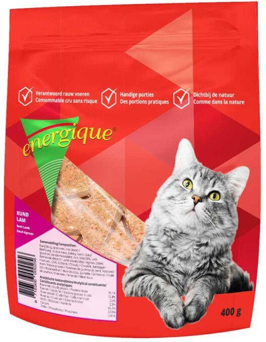 Energique Kattenvoer Rund Lam 400 gram