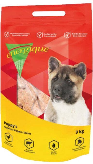 Energique Puppy Vers Vlees Hondenvoer Kip Rund