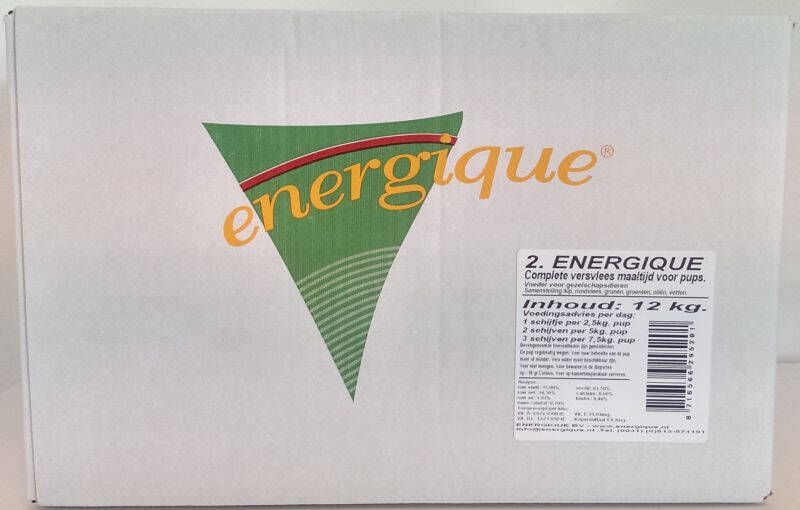 Energique Puppy no 2 Vers Vlees Hondenvoer Kip Rund 12 kg