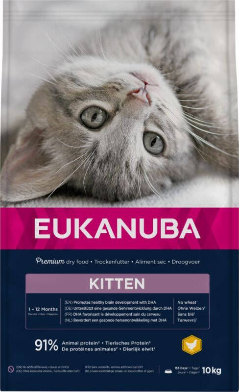 Eukanuba Kitten Kattenvoer Kip 10 kg